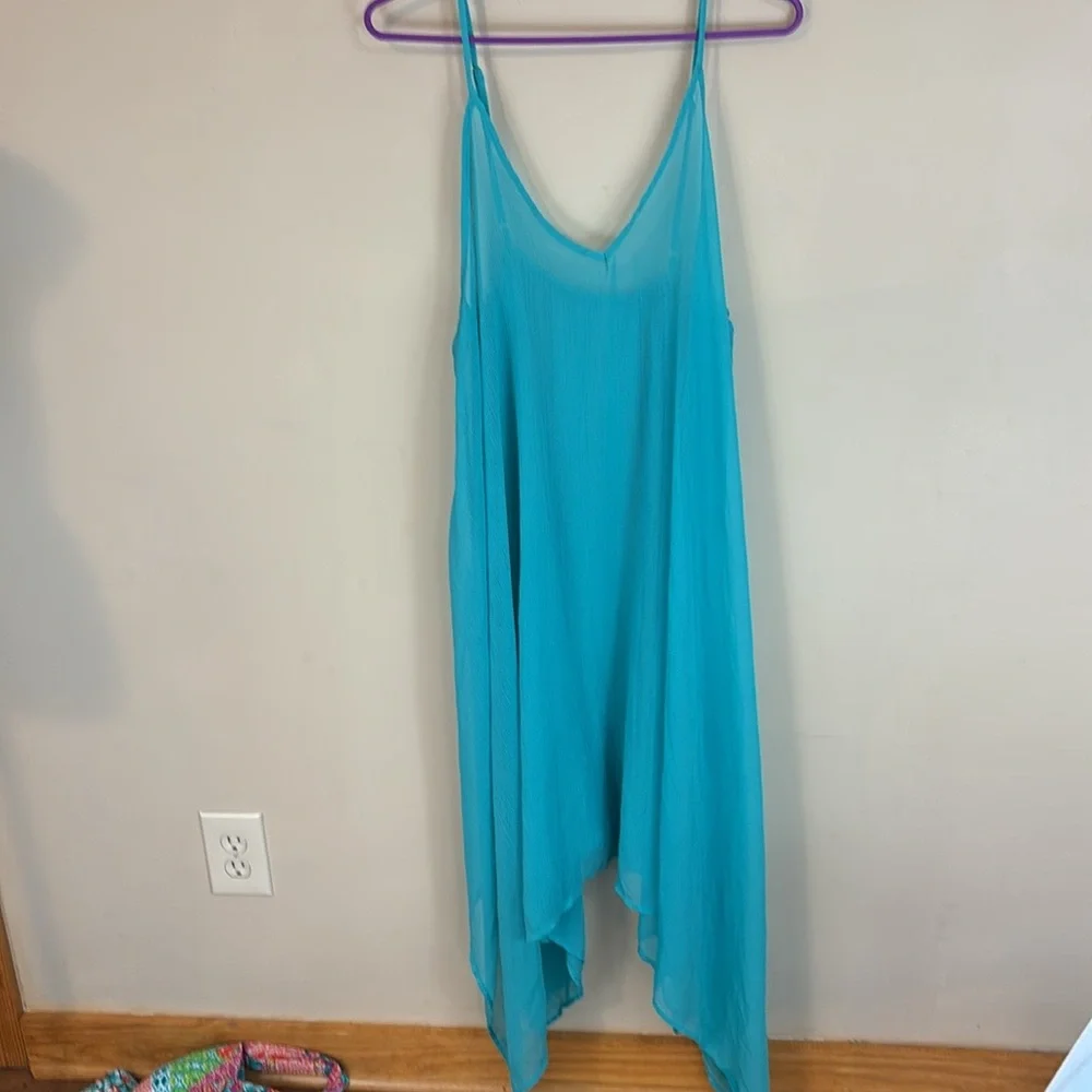Into the Bleu by American Vibrant mixed Print Swimsuit with Matching Cover-up 14 - Picture 13 of 16